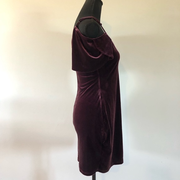 Women’s Vintage le Chateau Purple Cut Out Body con Mini Dress size S - Picture 4 of 13